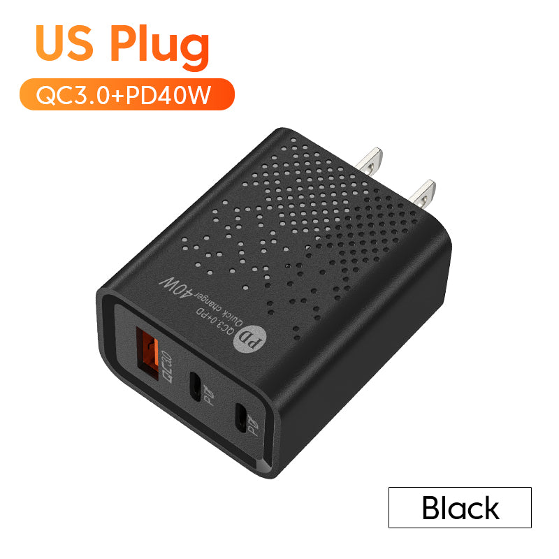 GlowGadget- Dual Pd 40W Fast Charging Head