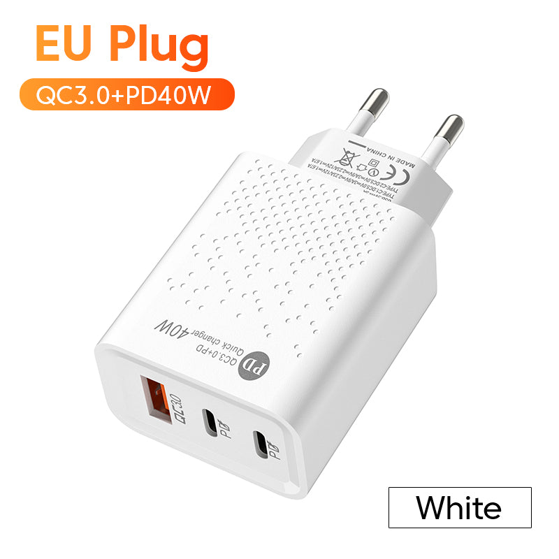 GlowGadget- Dual Pd 40W Fast Charging Head