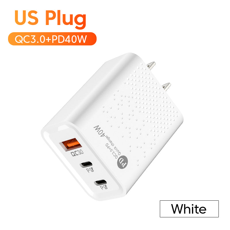 GlowGadget- Dual Pd 40W Fast Charging Head